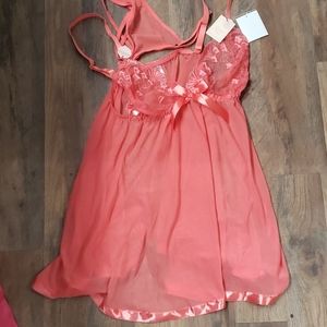 Nwt Babydoll intimates. See through panties includ